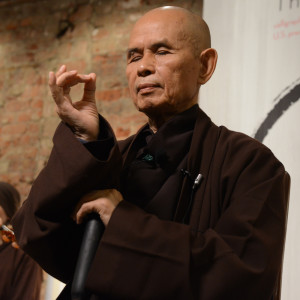 Thich Nhat Hann, meditating in the present